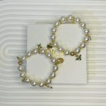 Pearl Bracelet Gold Charm