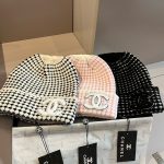 Unisex Soft Knitted Hat Fur Beanie Hat Cuffed Knit Hat Cap