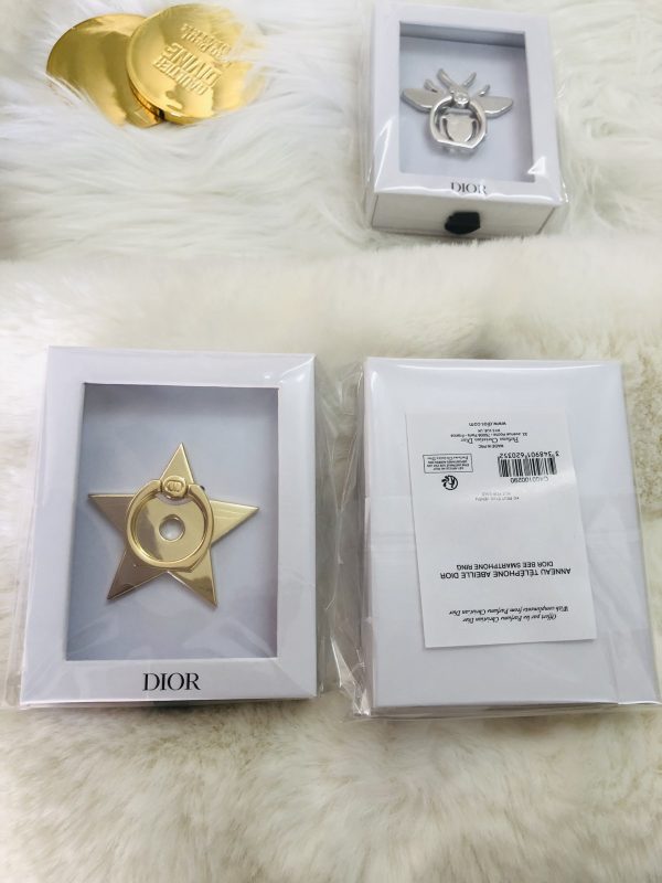 Star&Bee Cell Phone Ring-Gold&Silver Color-New in Box - Image 2