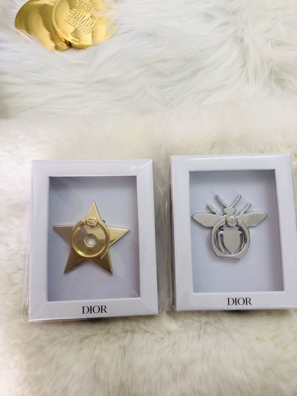 Star&Bee Cell Phone Ring-Gold&Silver Color-New in Box