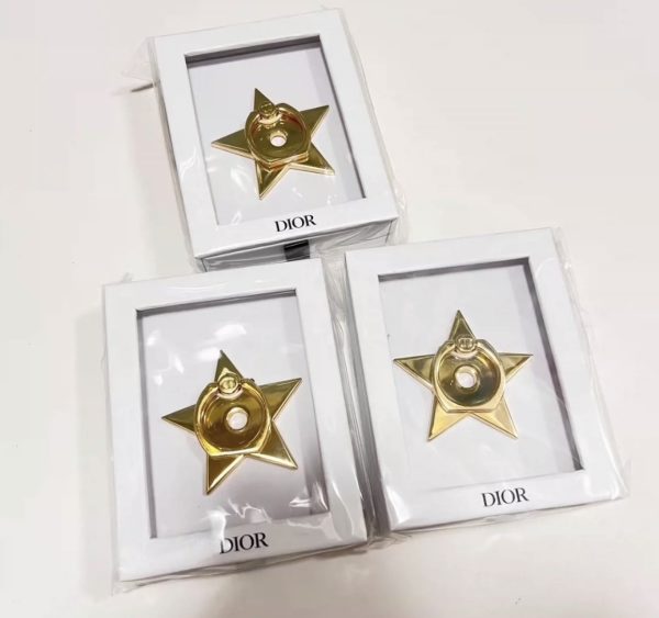 Star&Bee Cell Phone Ring-Gold&Silver Color-New in Box - Image 9