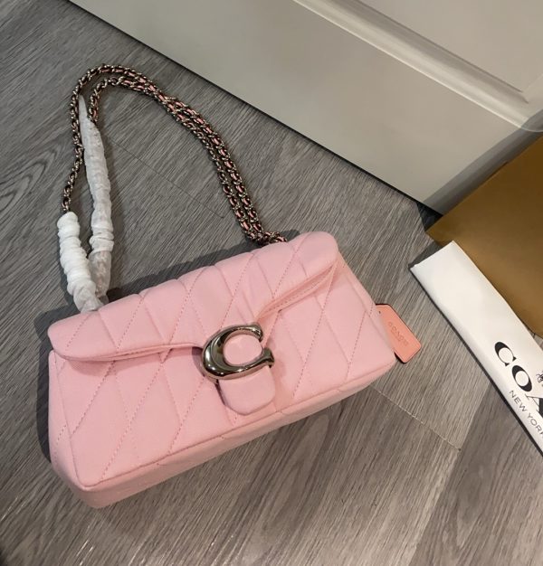 Shoulder Bag In Signature Denim Pink CBG31 - Image 9