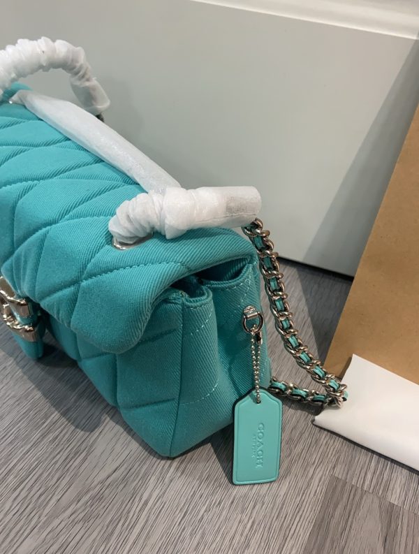 Shoulder Bag In Signature Denim Blue CBG31 - Image 7