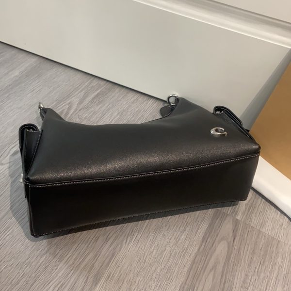 Pocket Glazed Juliet Bag Black CAM20 - Image 6