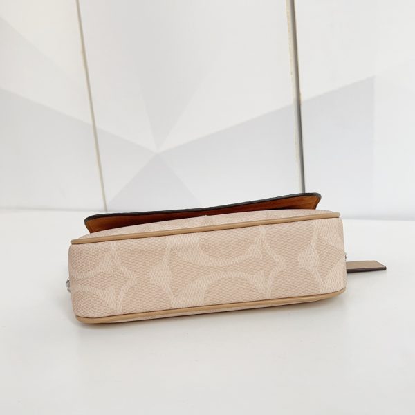 Hailey Flap Bag In Signature Canvas Camel CAN72 - Image 9