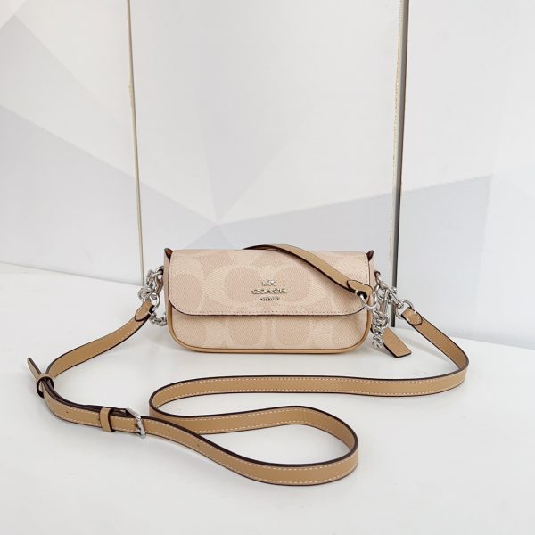 Hailey Flap Bag In Signature Canvas Camel CAN72 - Image 10