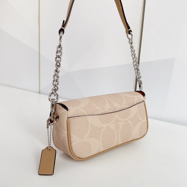 Hailey Flap Bag In Signature Canvas Camel CAN72 - Image 5