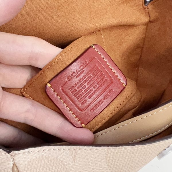 Hailey Flap Bag In Signature Canvas Camel CAN72 - Image 2