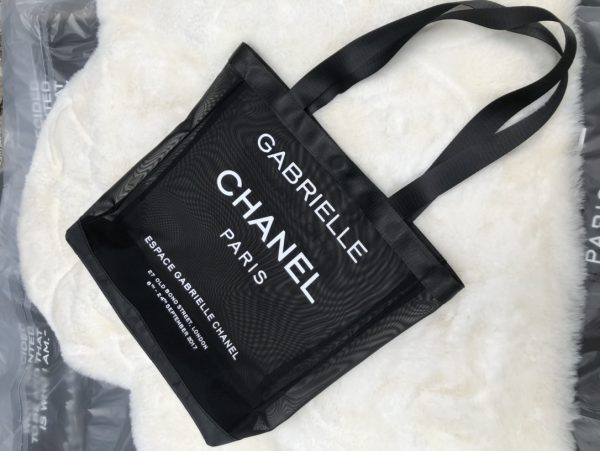 Black Mesh Shoulder Tote Bag Novelty VIP Gift - Image 5