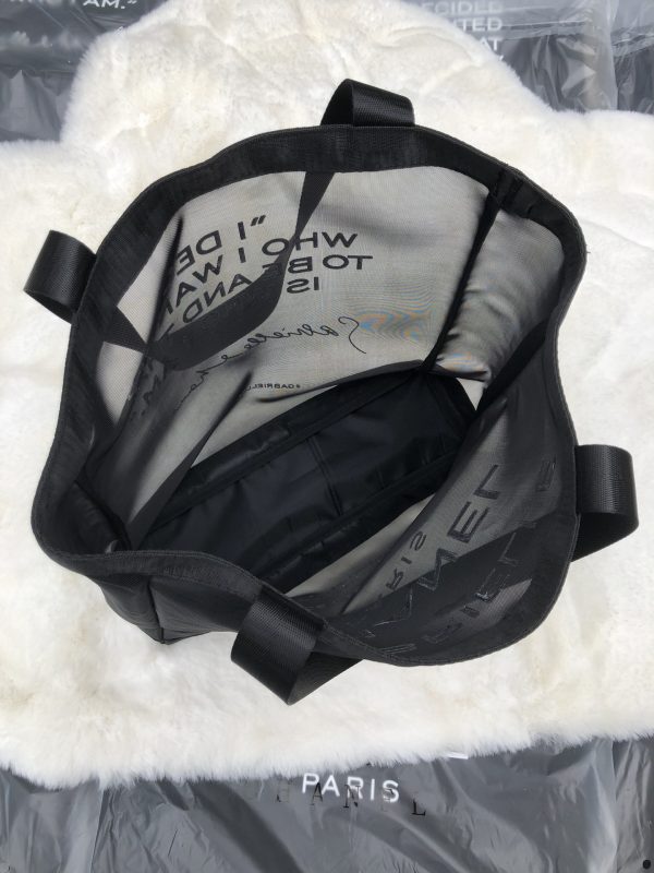 Black Mesh Shoulder Tote Bag Novelty VIP Gift - Image 6