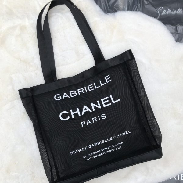 Black Mesh Shoulder Tote Bag Novelty VIP Gift