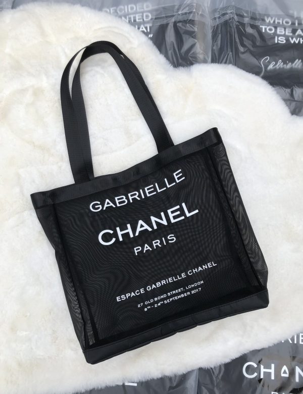 Black Mesh Shoulder Tote Bag Novelty VIP Gift