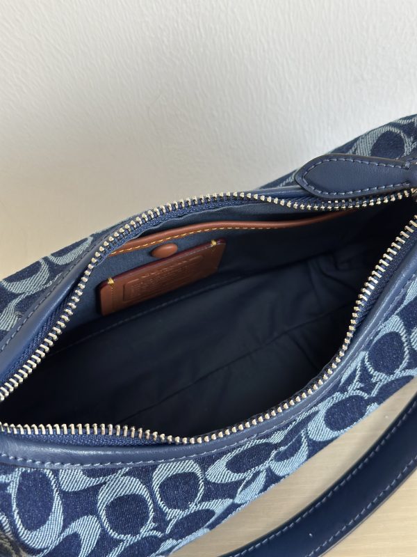 Juliet Shoulder Bag In Signature Denim Deep Blue CAM27 - Image 4