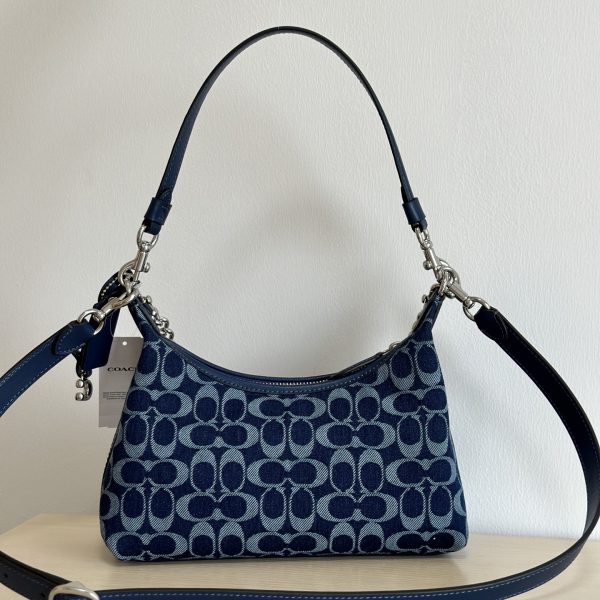 Juliet Shoulder Bag In Signature Denim Deep Blue CAM27