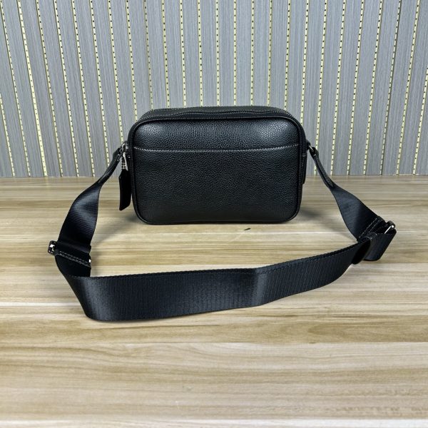 Shoulder Bag Leather Black CAJ64 - Image 8