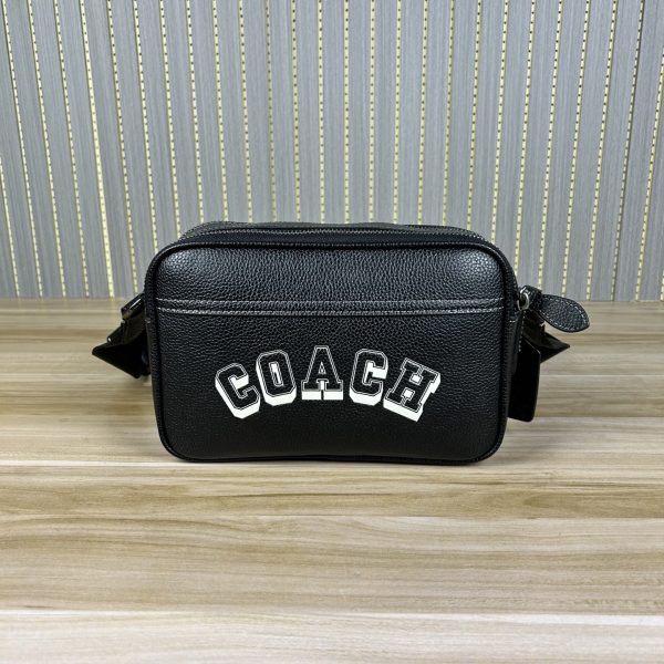 Shoulder Bag Leather Black CAJ64