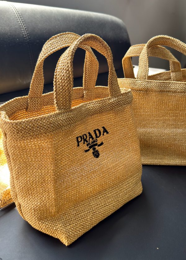 Mini Tote Bag lunch Bag Limited Rattan Beige - Image 2