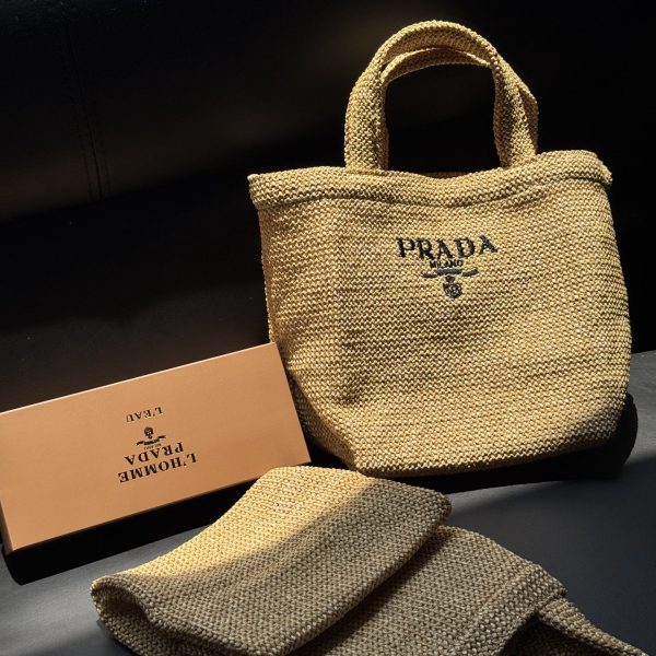 Mini Tote Bag lunch Bag Limited Rattan Beige