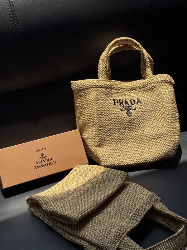 Mini Tote Bag lunch Bag Limited Rattan Beige