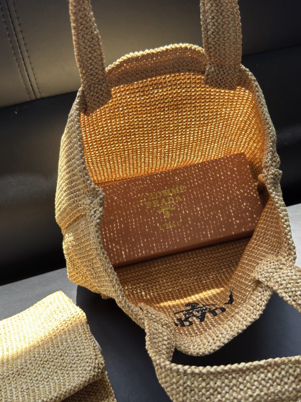 Mini Tote Bag lunch Bag Limited Rattan Beige - Image 4