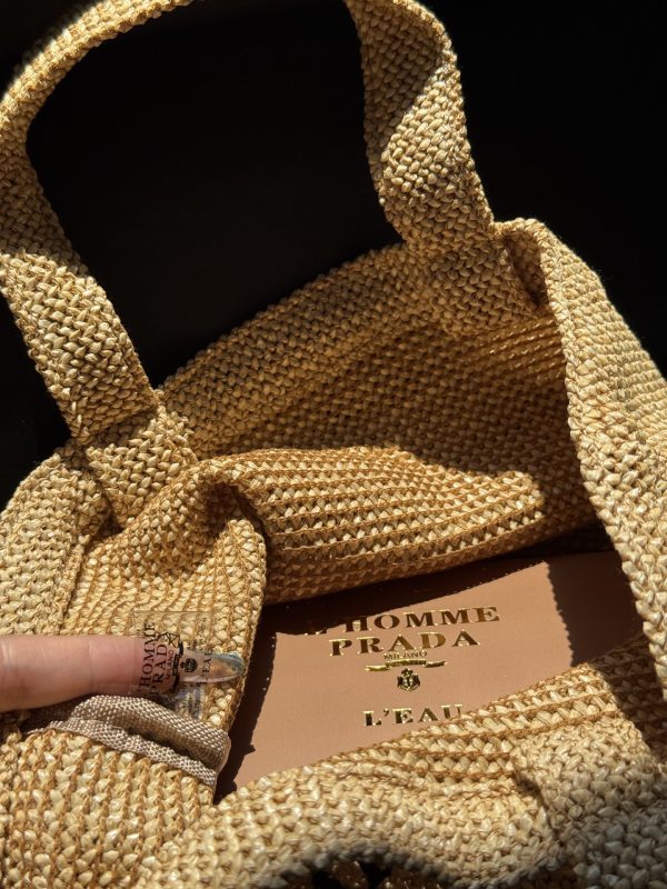 Mini Tote Bag lunch Bag Limited Rattan Beige - Image 5
