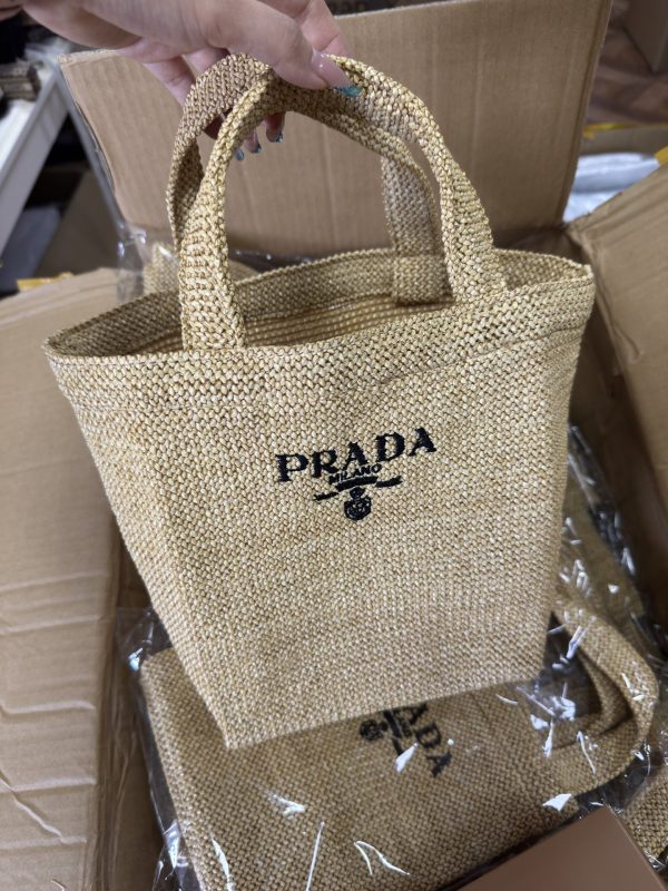 Mini Tote Bag lunch Bag Limited Rattan Beige - Image 11