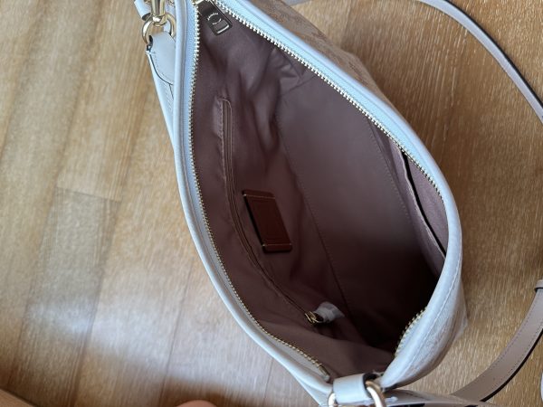 Shoulder Bag Laurela Horse Carriage Print White CBL85 - Image 8