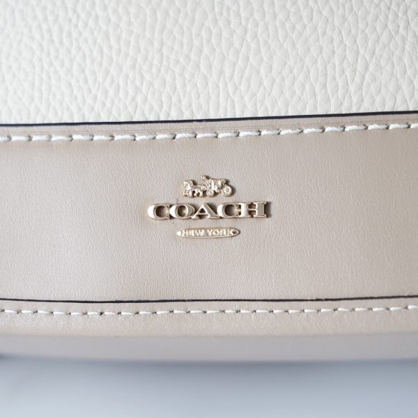 Sabrina Satchel Bag Color Block Shoulder Bag Ivory CAM56 - Image 8