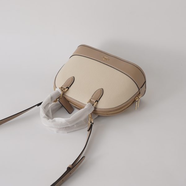 Sabrina Satchel Bag Color Block Shoulder Bag Ivory CAM56 - Image 4