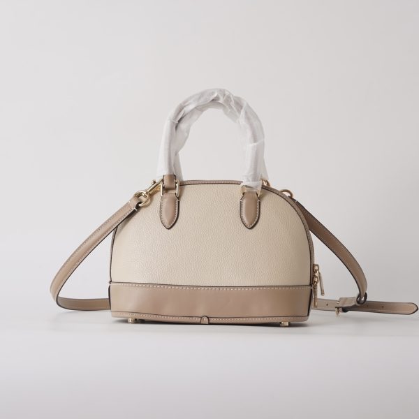 Sabrina Satchel Bag Color Block Shoulder Bag Ivory CAM56 - Image 10