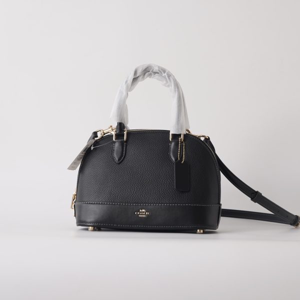 Sabrina Satchel Bag Color Block Shoulder Bag Black CAM56 - Image 3