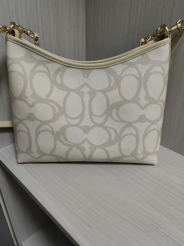 Laurel Leather Shoulder Bag White CBH87 - Image 6