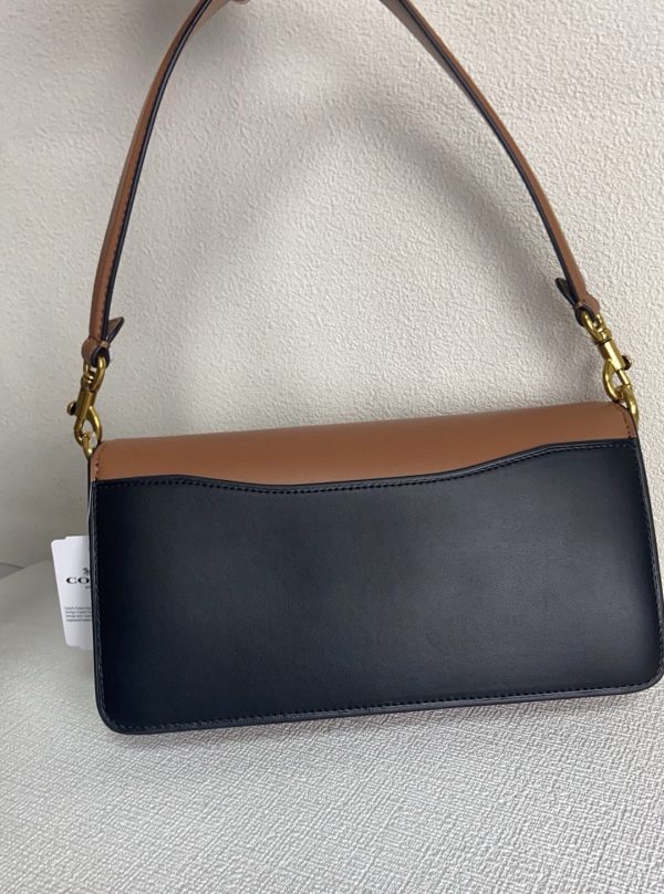 Tabby Canvas Leather Shoulder Bag Brown 89148 - Image 7