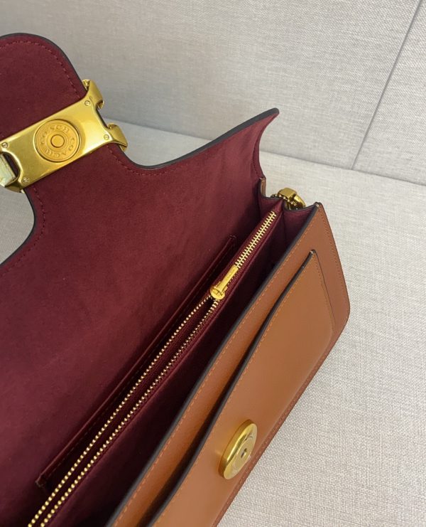 Tabby Shoulder Bag Crossbody Leather Brown 73995 - Image 9