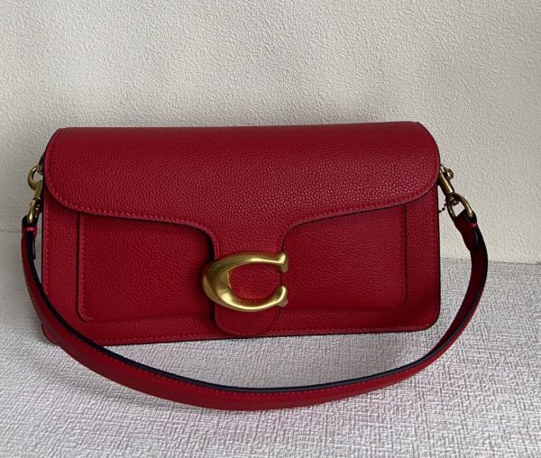 Tabby Shoulder Bag Crossbody Leather Red 73995 - Image 3