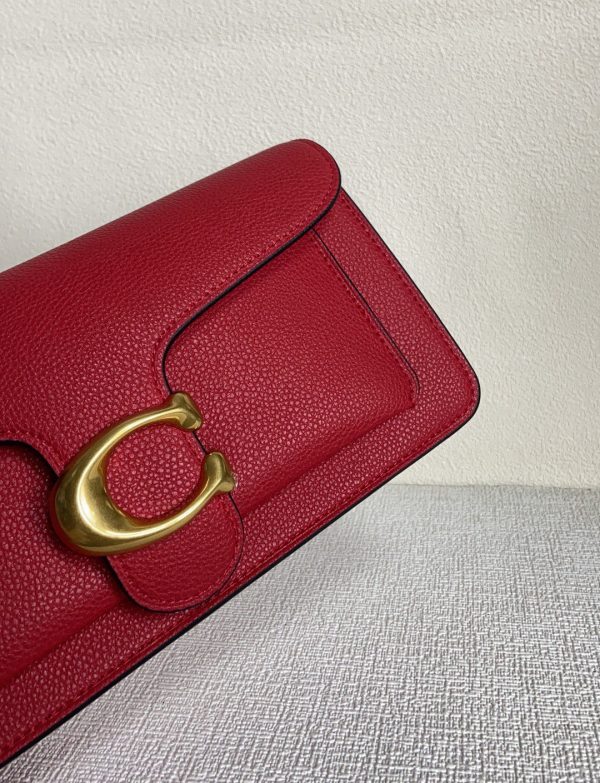 Tabby Shoulder Bag Crossbody Leather Red 73995 - Image 4