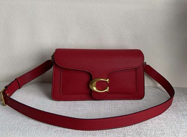 Tabby Shoulder Bag Crossbody Leather Red 73995 - Image 7