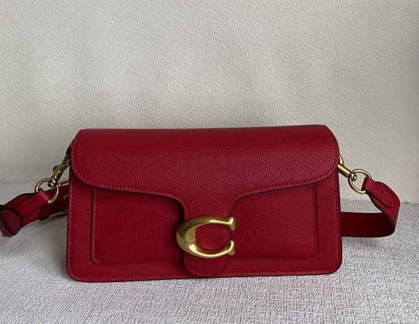 Tabby Shoulder Bag Crossbody Leather Red 73995