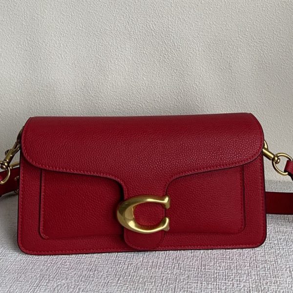 Tabby Shoulder Bag Crossbody Leather Red 73995