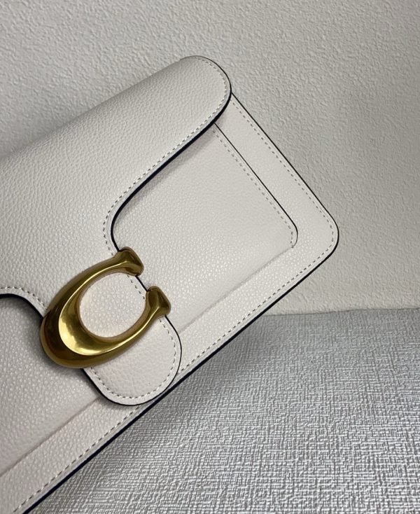 Tabby Shoulder Bag Crossbody Leather White 73995 - Image 3