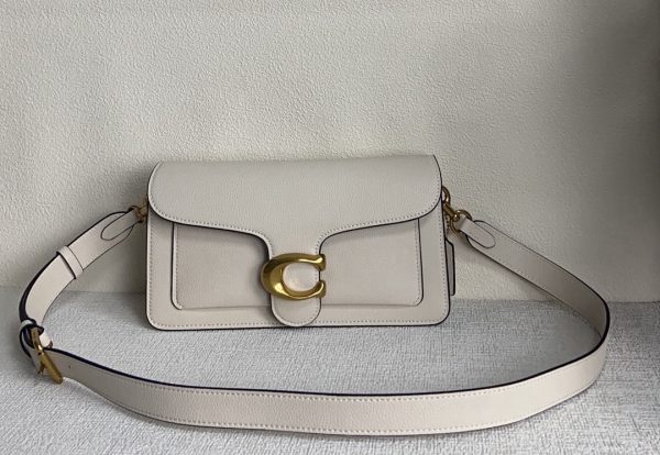 Tabby Shoulder Bag Crossbody Leather White 73995 - Image 4