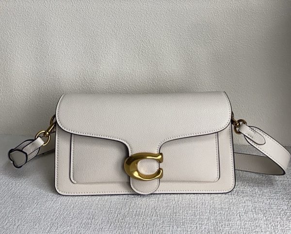 Tabby Shoulder Bag Crossbody Leather White 73995