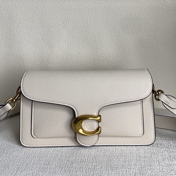 Tabby Shoulder Bag Crossbody Leather White 73995
