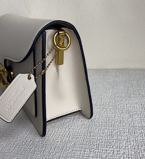Tabby Shoulder Bag Crossbody Leather White 73995 - Image 8