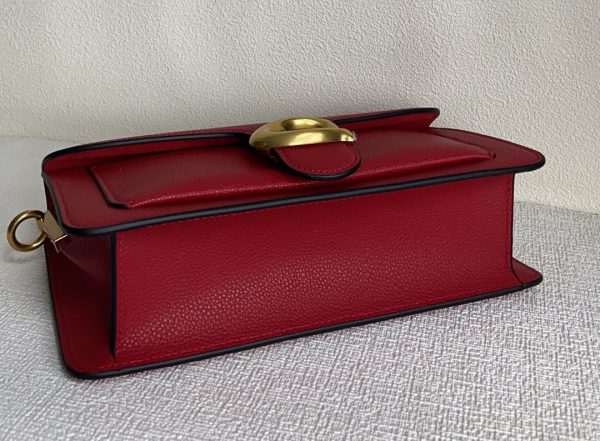 Tabby Shoulder Bag Crossbody Leather Red 73995 - Image 10