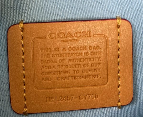 Ashton Baguette In Signature Crossbody Denim Blue CQ184 - Image 4