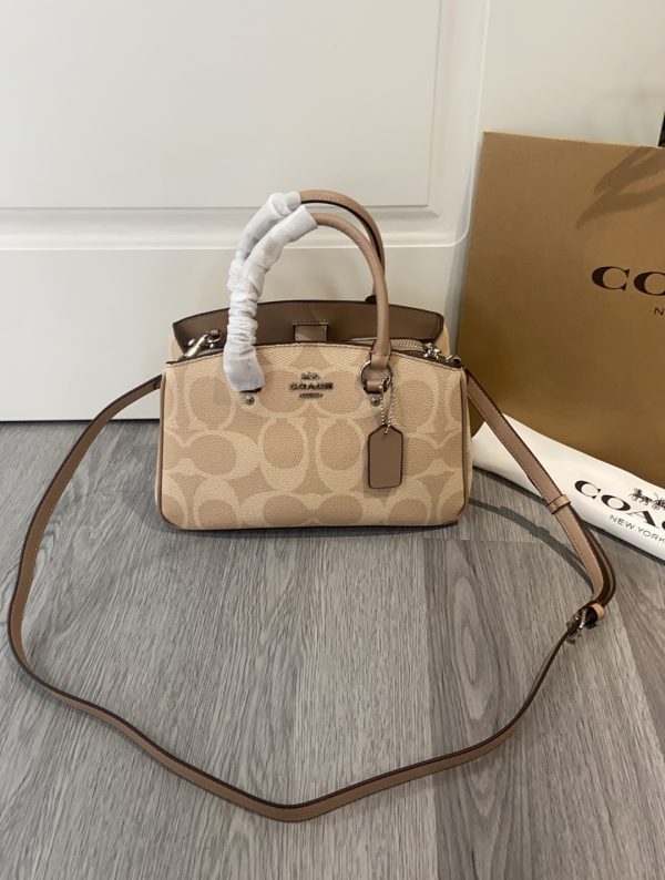 Savannah Small Carryall Bag Signature Canvas Camel CAL53 - Image 5