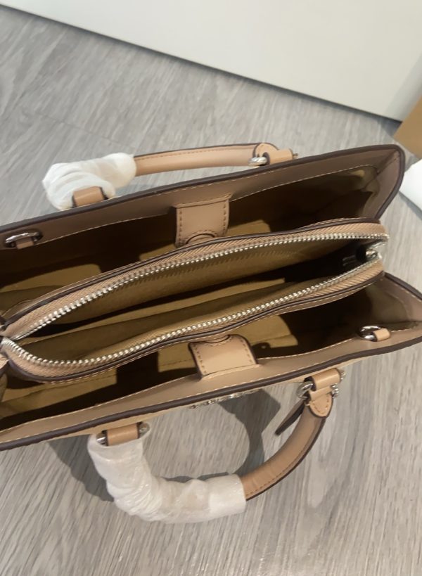 Savannah Small Carryall Bag Signature Canvas Camel CAL53 - Image 3