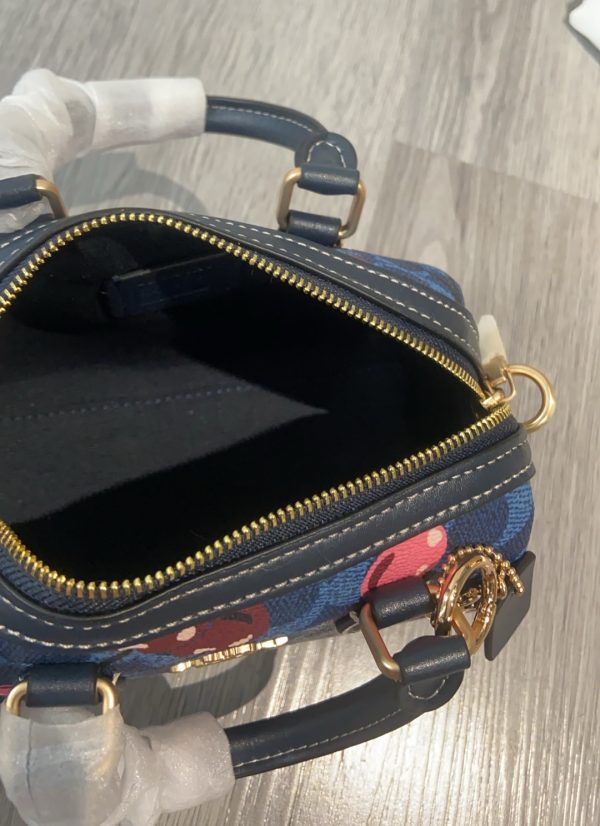 Mini Rowan Crossbody Bag In Signature Canvas With Cherry Print CY741 - Image 3