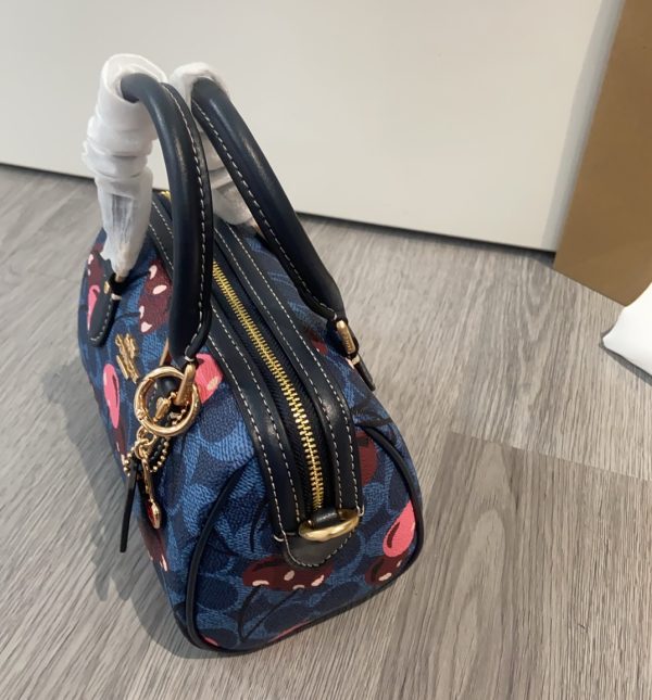 Mini Rowan Crossbody Bag In Signature Canvas With Cherry Print CY741 - Image 5